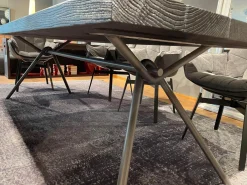 Esstisch Iron Squared Eiche Vulcano Gestell Natureisen Matt Lackiert