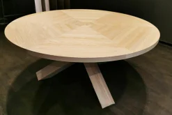 Esstisch La Rotonda Esche Massivholz Natur