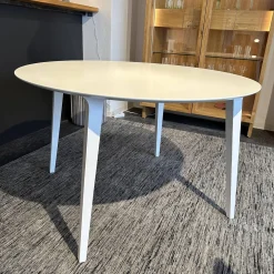 Esstisch Lau Esche Weiss Lackiert