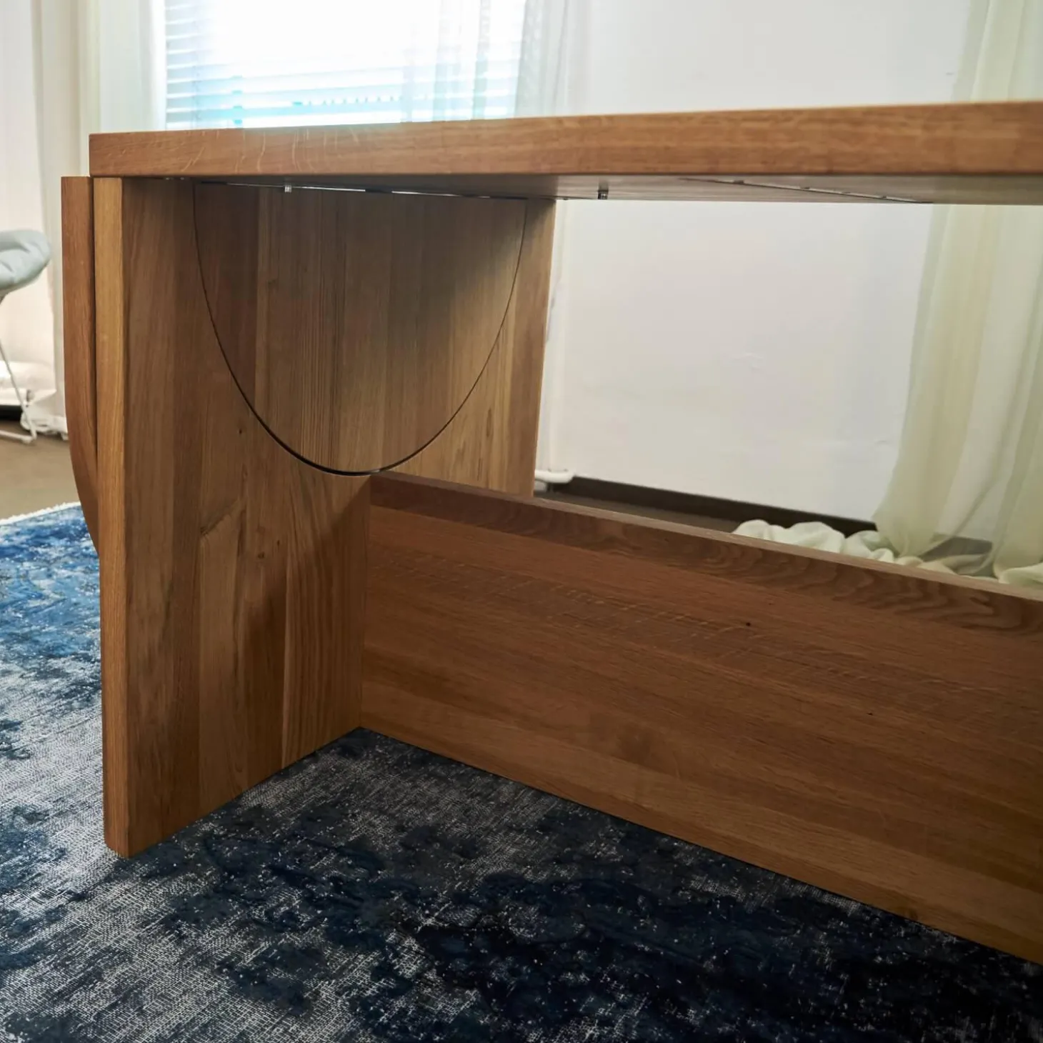 Esstisch Lot Eiche Massiv Geölt Mit Klappfunktion