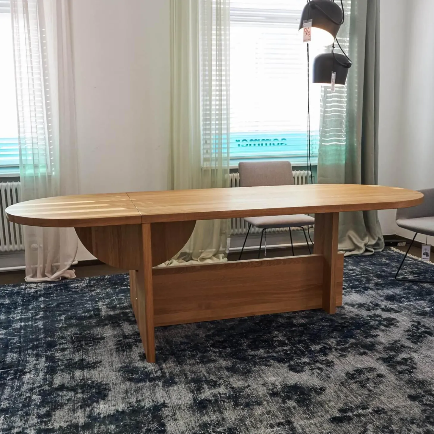 Esstisch Lot Eiche Massiv Geölt Mit Klappfunktion