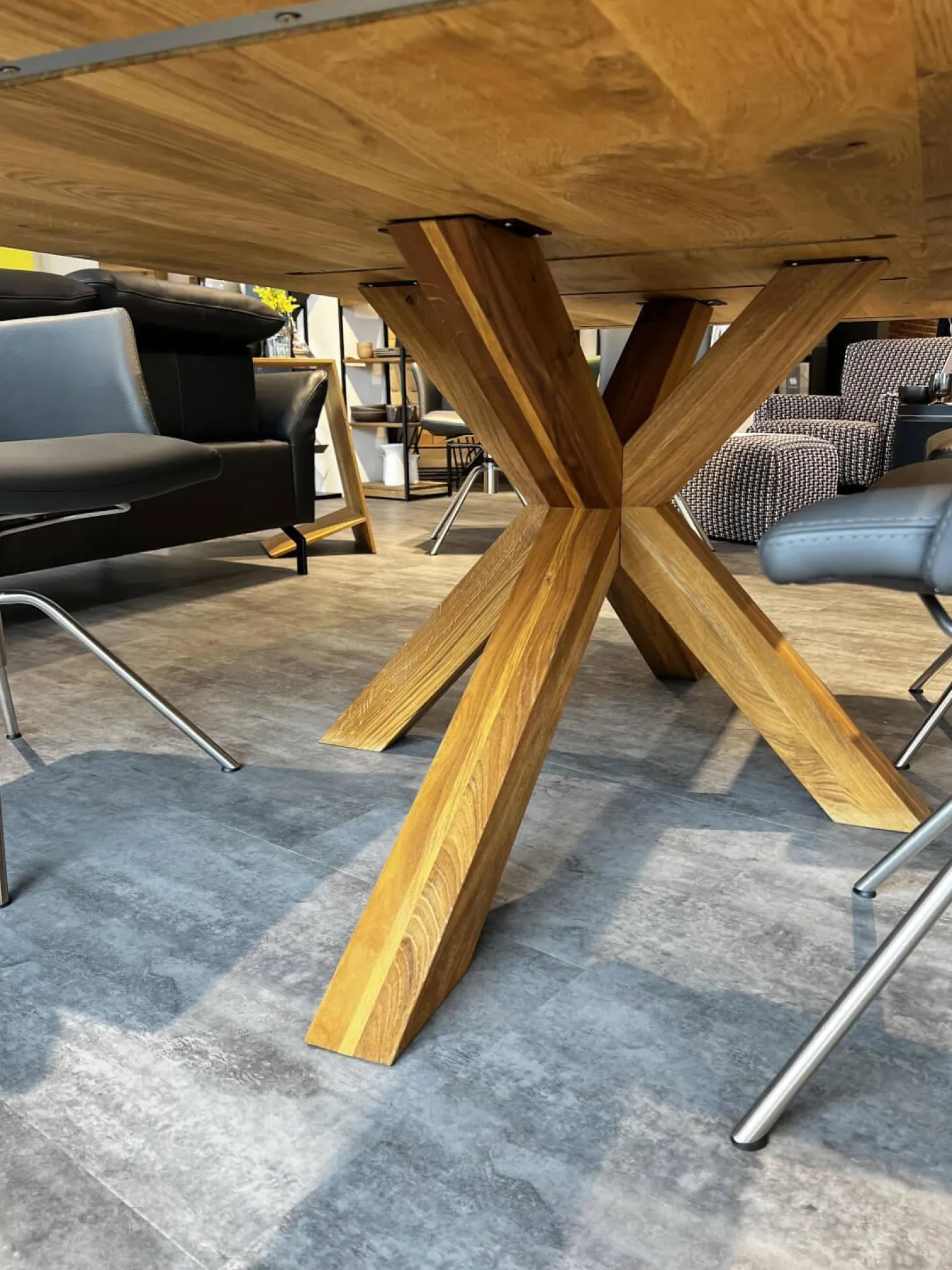 Esstisch Mammut 2 Wildeiche Geölt