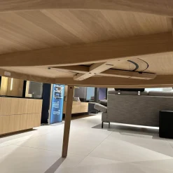 Esstisch Miró Eiche Weißöl Drehteller Keramik Arctic White