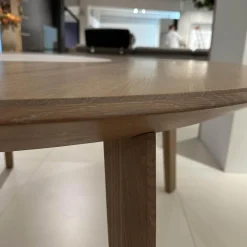 Esstisch Miró Eiche Weißöl Drehteller Keramik Arctic White