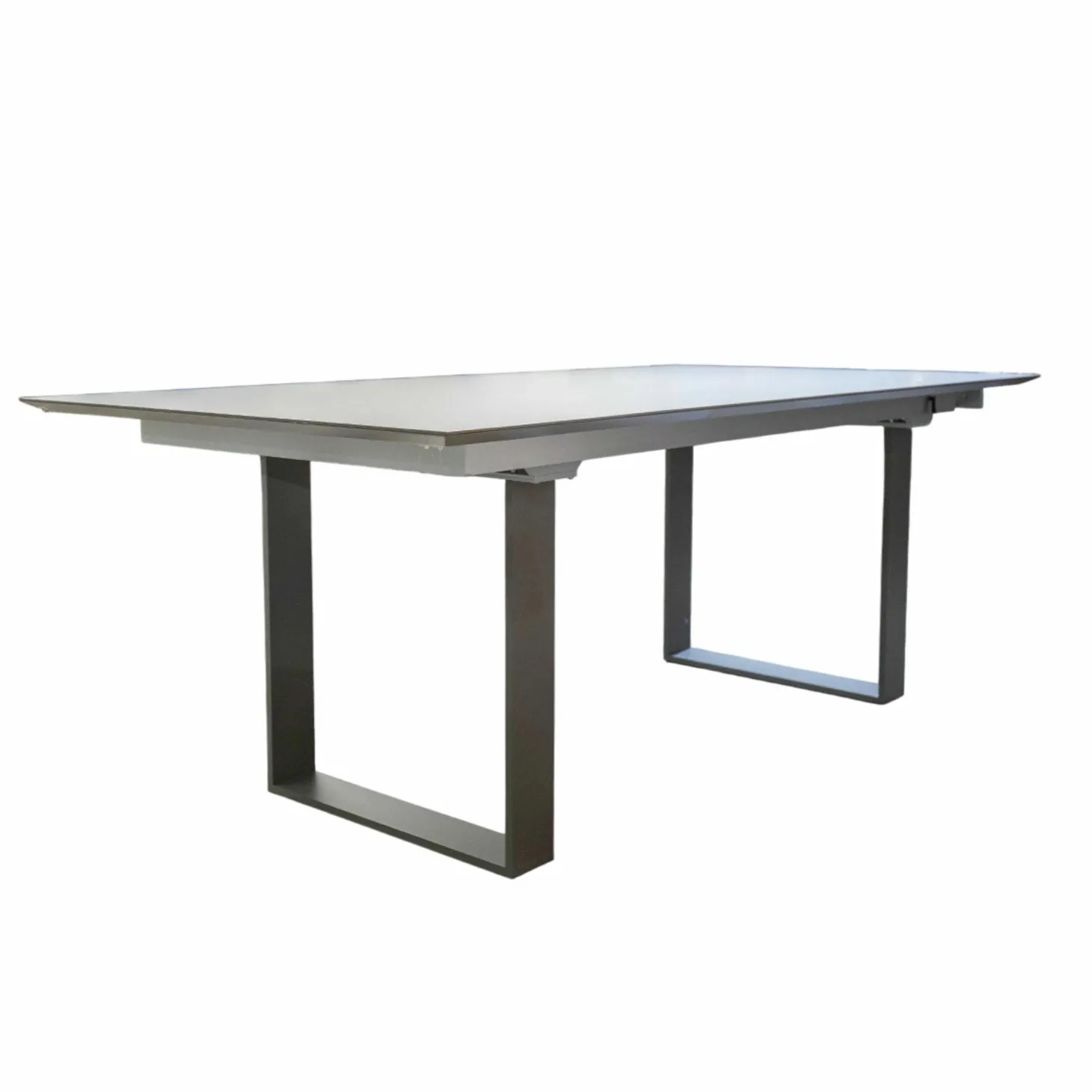 Esstisch Mirado Ausziehbar Tischplatte Fenix Grigio Londra Grau Gestell Grau Matt