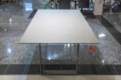 Esstisch Mirado Ausziehbar Tischplatte Fenix Grigio Londra Grau Gestell Grau Matt