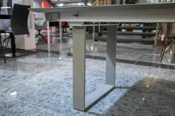 Esstisch Mirado Ausziehbar Tischplatte Fenix Grigio Londra Grau Gestell Grau Matt