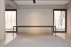 Esstisch Mirto Platte Eiche Schwarz Gebürstet Gestell Schwarz Verchromt Lackiert