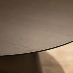 Esstisch Monolith Platte Ulme Schwarz Gestell Bronzo Schwarz Matt