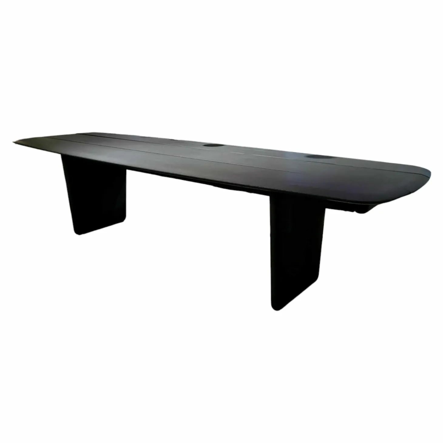 Esstisch Nairobi Eschenholz Massiv Sandgestrahlt Mattschwarz