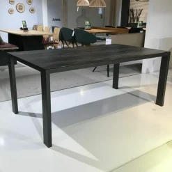 Esstisch Nova Platte Keramik Dekton Oxido Gestell Anthrazit
