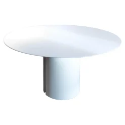 Esstisch NVL Tischplatte Holzfaser Gestell Hartpolyurethan Oberfläche Weiß Matt Lackiert