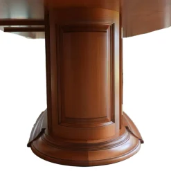 Esstisch Oval Bootsform Unikat Kirschbaum Mit Tür im Sockel