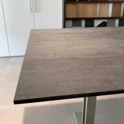 Esstisch P 4810/E Tisch Keramik Zement Anthrazit Ausziehbar