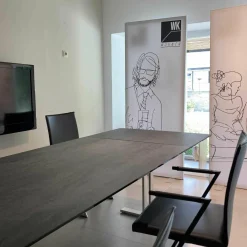 Esstisch P 4810/E Tisch Keramik Zement Anthrazit Ausziehbar