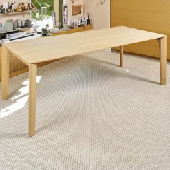 Esstisch Passion Vollholz Eiche sandfarbig Ölbeize Mit Hartwachsanteil