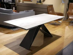 Esstisch Premier Keramik Drive Marmi Matt Golden Calacatta KM05