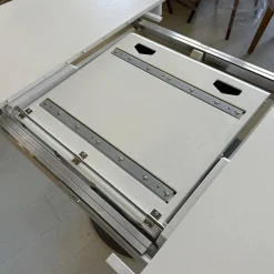 Esstisch Radon Knorrige Eiche Aquqcreativebeize 9010 Weiß Matt Lackiert Inklusive Auszug