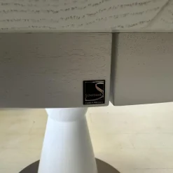 Esstisch Radon Knorrige Eiche Aquqcreativebeize 9010 Weiß Matt Lackiert Inklusive Auszug