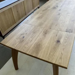 Esstisch Rasant Knorrige Eiche Natur Geölt Äste Mit Harz Ausgegossen Inklusive Auszug