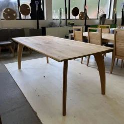 Esstisch Rasant Knorrige Eiche Natur Geölt Äste Mit Harz Ausgegossen Inklusive Auszug