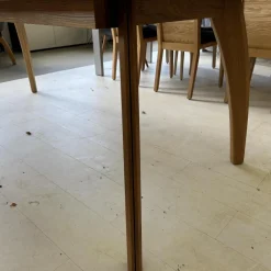 Esstisch Rasant Knorrige Eiche Natur Geölt Äste Mit Harz Ausgegossen Inklusive Auszug