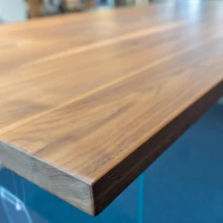 Esstisch RT WoodArt Wildnußbaum Geölt Wange Typ 13-Glaswange