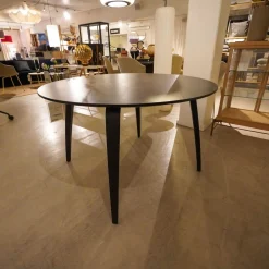 Esstisch Rund 10021 Eiche Schwarz Gebeizt