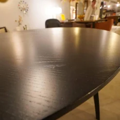 Esstisch Rund 10021 Eiche Schwarz Gebeizt