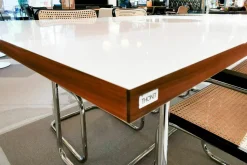 Esstisch S 1072 Tischplatte Nussbaum Geölt Gestell Stahlrohr Ausziehbar