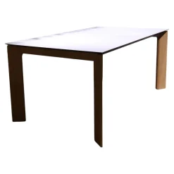 Esstisch Salamanca 3240 4 Wildeiche Massiv Tischplatte Mattglas Ausziehbar