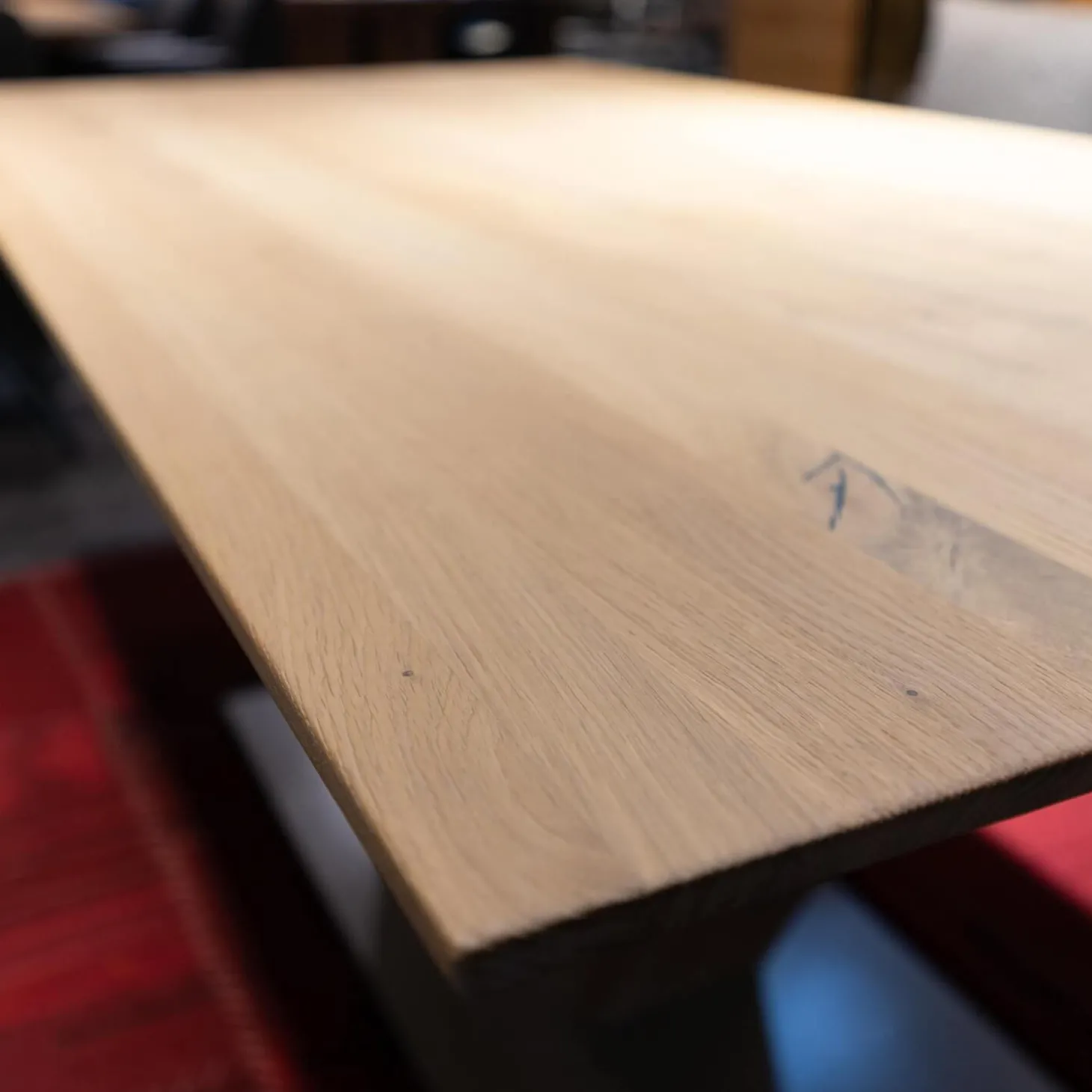 Esstisch San Francisco Asteiche Gestell V-Form Massiv Bianco Geölt