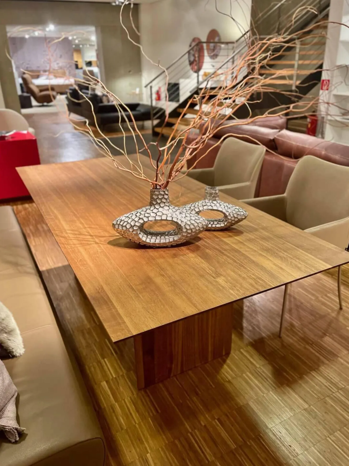 Esstisch Sigma Eiche Massiv Geräuchert Inklusive Auszug