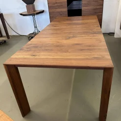 Esstisch SL 1 Astiger Nussbaum Natur Geölt Äste Mit Harz Ausgegossen Inklusive Auszug