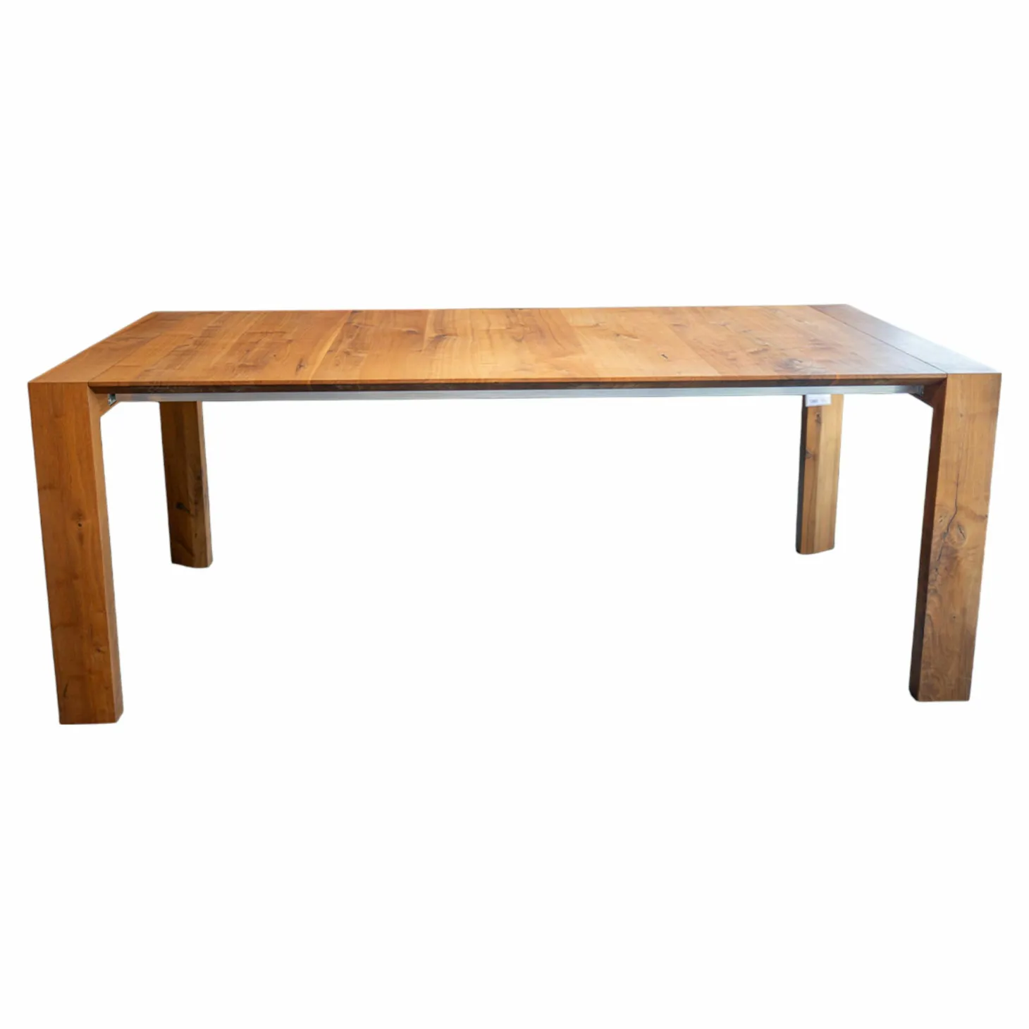 Esstisch SL 1 Ausziehbar Astnuss Naturgeölt mit Harzausguss