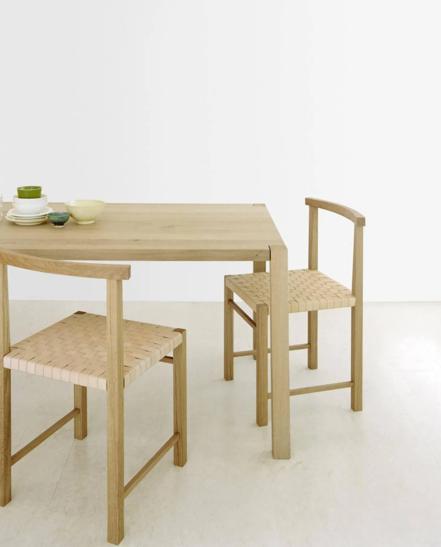 Esstisch Sloane Europäische Eiche Weiß Pigmentiert Gewachst Ohne Stühle