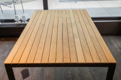 Esstisch Soft Teak Outdoor Gestell Aluminium Anthrazit Pulverbeschichtet
