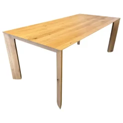 Esstisch SR 1 Light Knorrige Eiche Puro Geölt Äste Mit Zinn Ausgegossen Inklusive Auszug