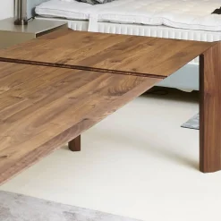 Esstisch SR1 Light Massiv Astnussbaum Geölt Ausziehbar Astlöcher Mit Harz