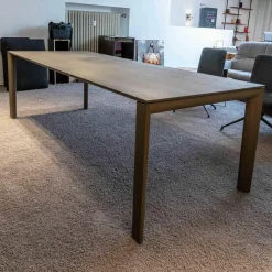 Esstisch Surf Eiche Massiv Schiefergrau Lackiert