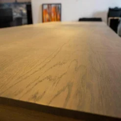 Esstisch Surf Eiche Massiv Schiefergrau Lackiert