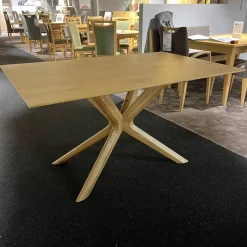 Esstisch T5005 2D Fest Massivholz Wildeiche Natur 2207