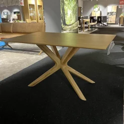 Esstisch T5005 2D Fest Massivholz Wildeiche Natur 2207