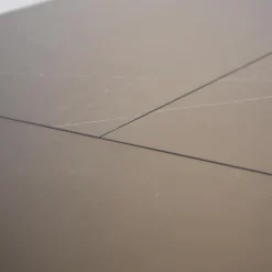 Esstisch T90 Platte Keramik Strom Nero Anthrazit Gestell Pulverbeschichtet Anthrazit Mit Auszug