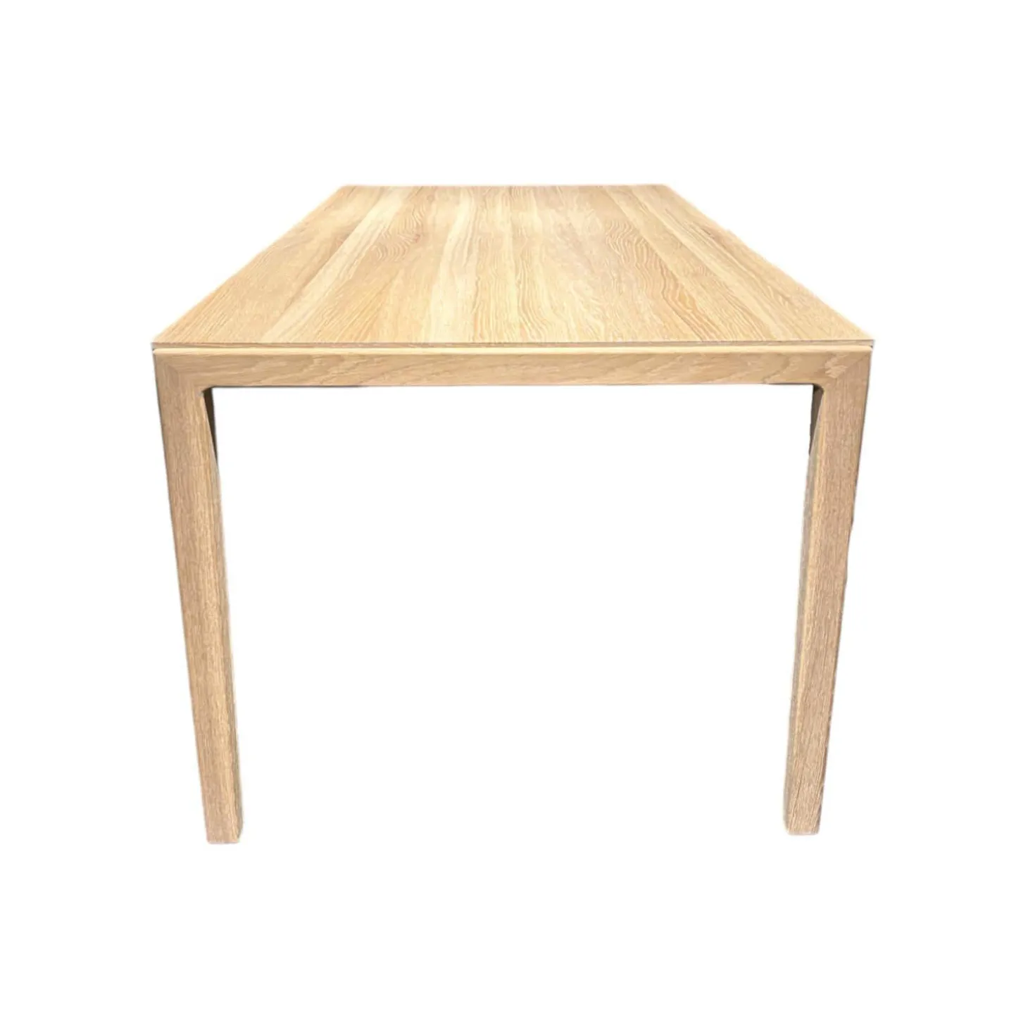 Esstisch Tak Eiche Naturöl Weiß Holzfuß Mit 100cm Auszug