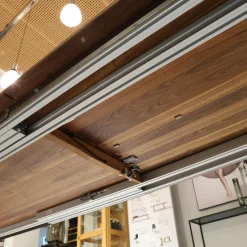 Esstisch Tak TRTM20101 Platte Nussbaum Fußgestell Stahl Bronze Matt mit 100cm Auszug