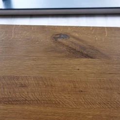 Esstisch Talio 2020 Knorrige Eiche Rustiko Natur Geölt Mittelfuge Äste mit Harz Ausgegossen