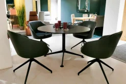 Esstisch Tavolo Alu Compact-Schichtstoff Schwarz