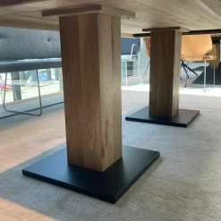 Esstisch Thabea 389344080 Balkeneiche Natur Gestell Metall Schwarz