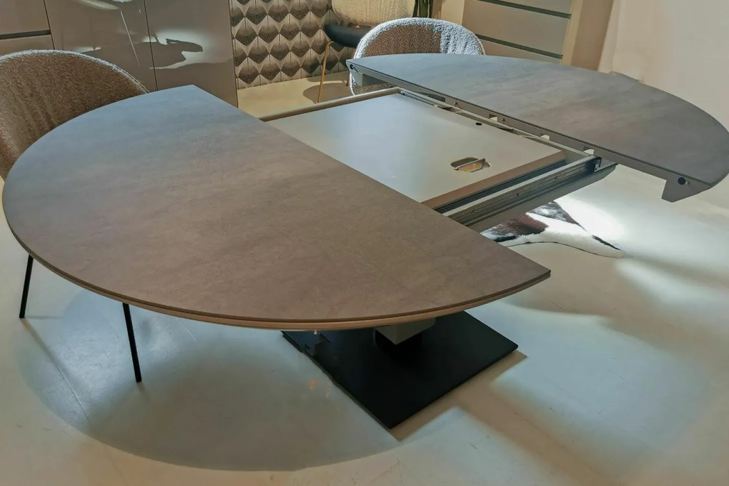 Esstisch Todo 6116 M60A Keramik Matt Rock Cemento Grigio Grau